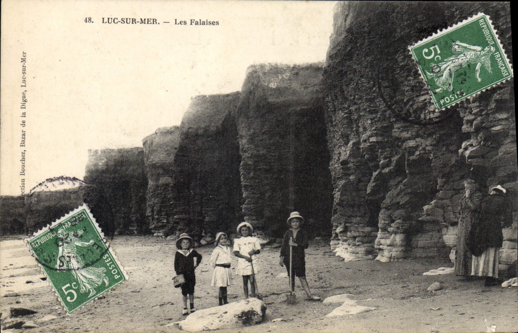 Luc-sur-Mer — Les Falaises — Collection Bouchez