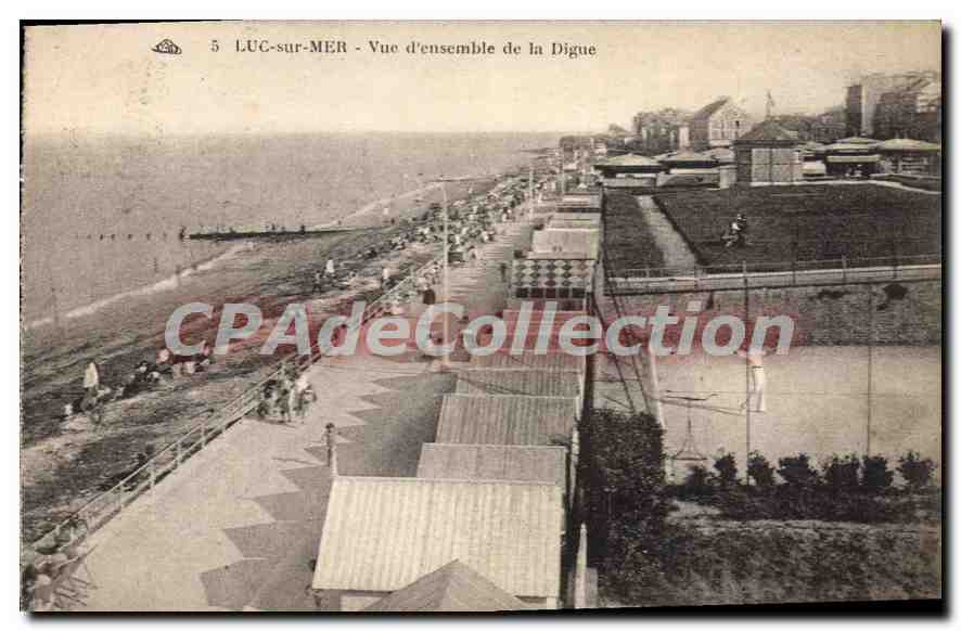 LUC-sur-MER - Vue d'ensemble de la Digue — CPAdeCollection