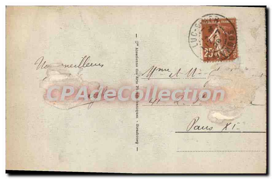LUC-sur-MER - Vue d'ensemble de la Digue — CPAdeCollection — Verso