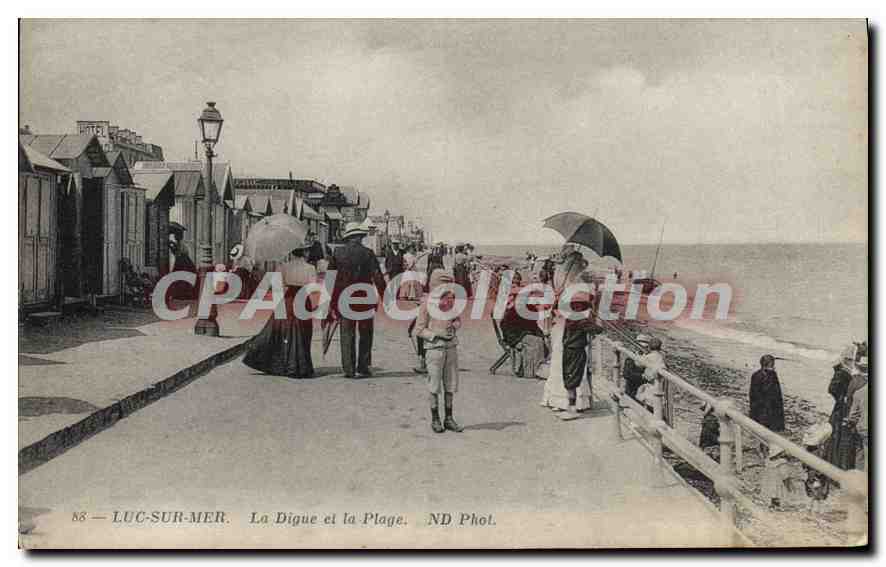 Luc-sur-Mer — La Digue et la Plage — ND Phot.