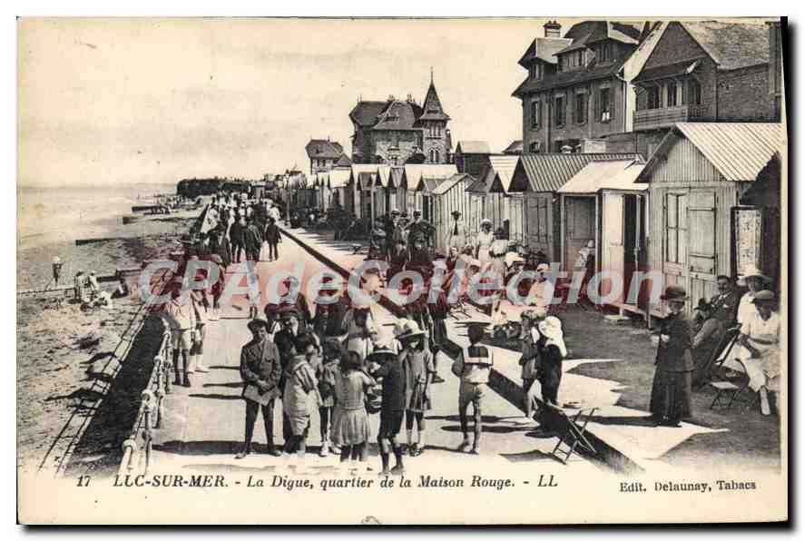Luc-sur-Mer - La Digue, quartier de la Maison Rouge - Edit. Delaunay, Tabacs