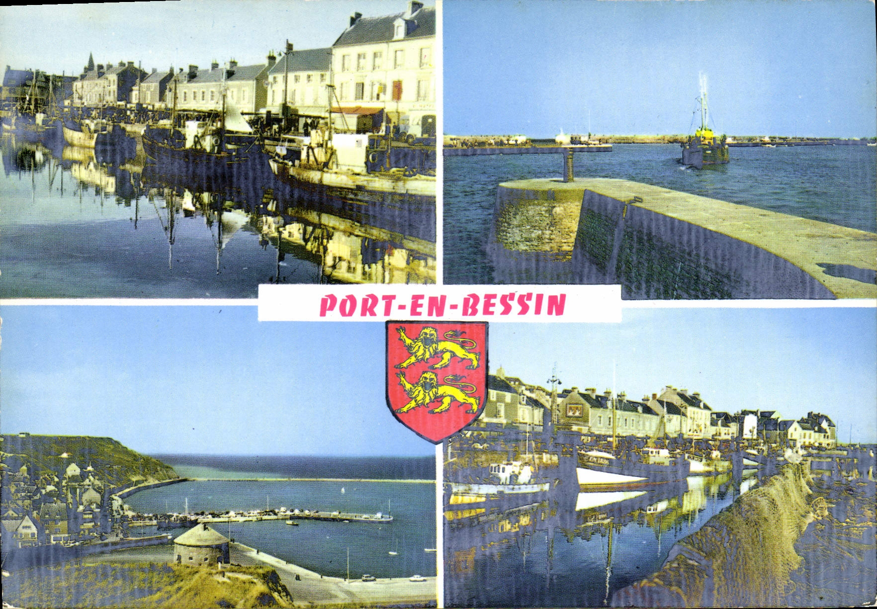 Port-en-Bessin — Ansicht des Hafens und Leuchtturms — Éditions 'La Civisme' Hachette