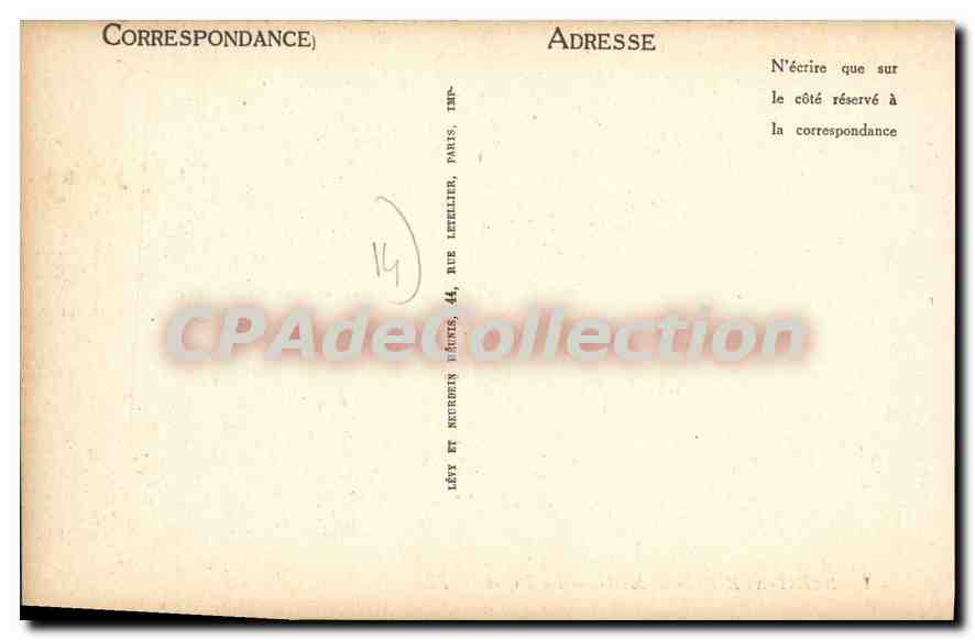 CPA Saint Aubin Sur Mer La Digue — Verso
