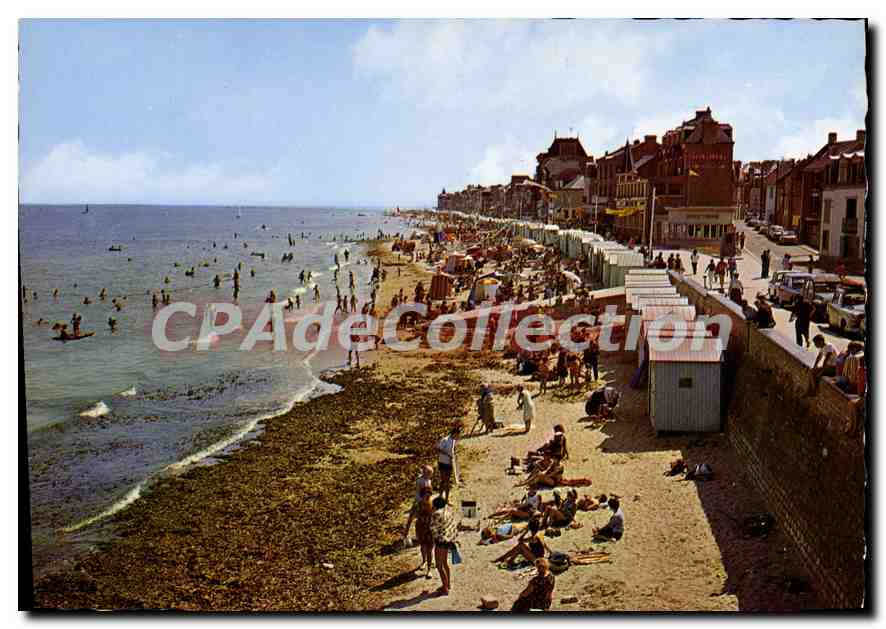 CPSM Saint Aubin Sur Mer La Plage Et I'Esplanade