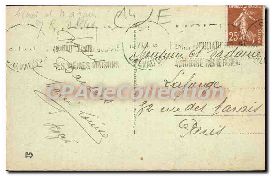 Villers-sur-Mer — Route de Trouville — maison à toit pointu — Verso