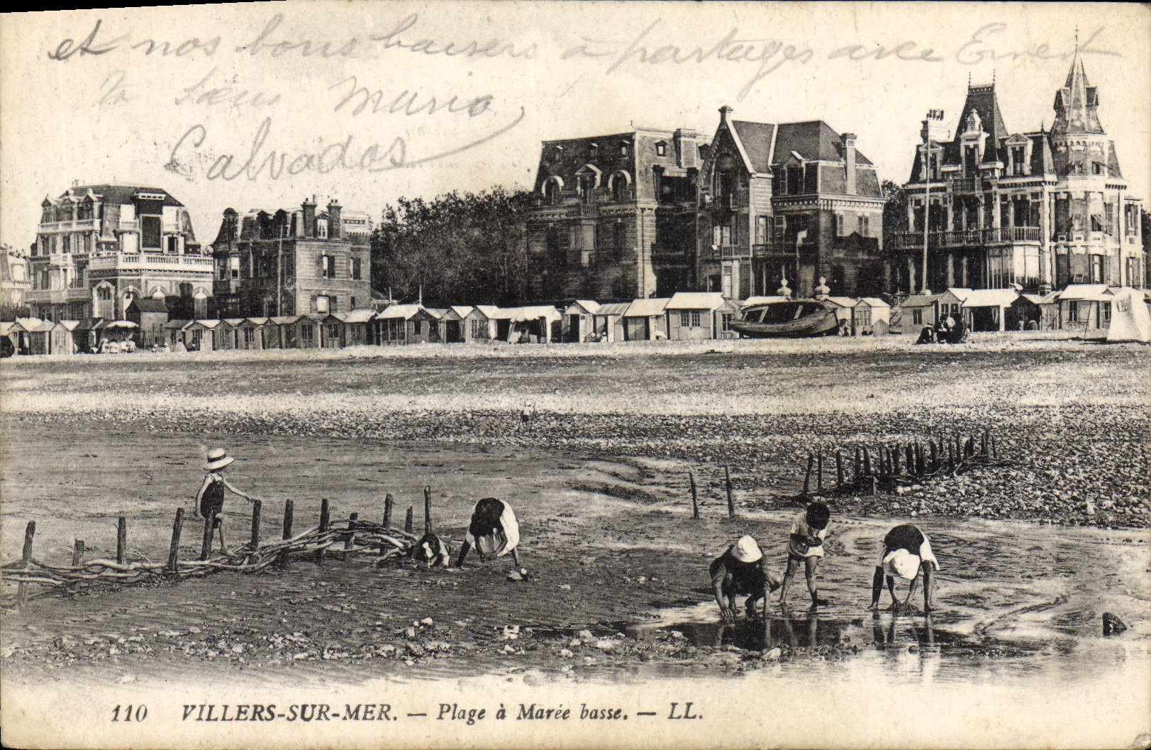 Villers-sur-Mer — Plage à marée basse — LL. — n°110