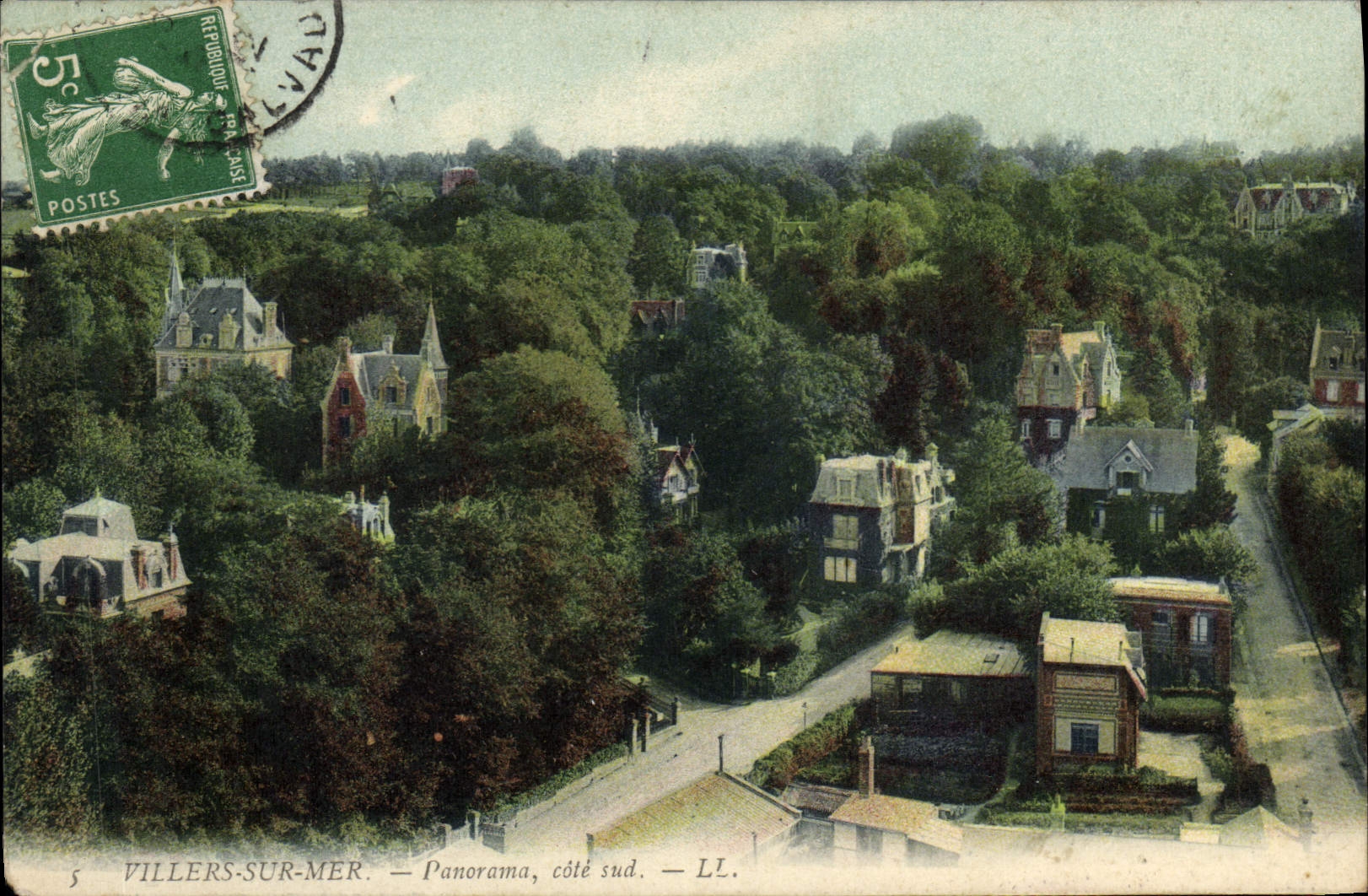 Villers-sur-Mer — Panorama, côté sud. — LL.