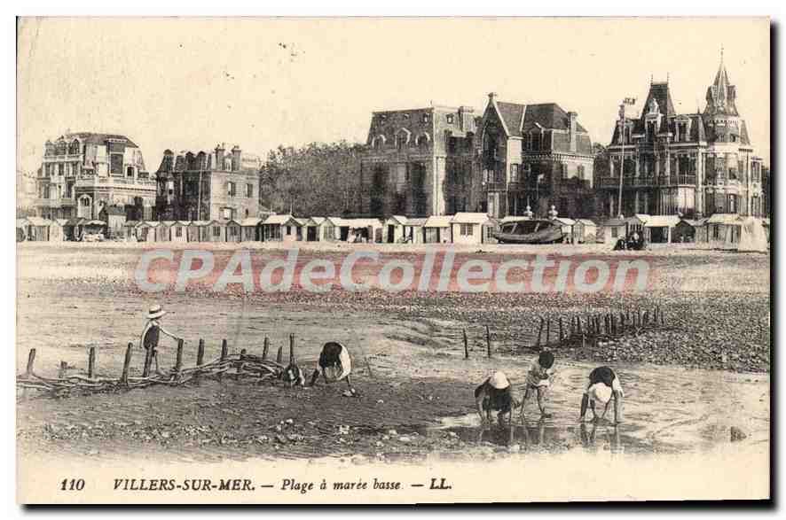 Villers-sur-Mer — Plage à marée basse — LL. n°110