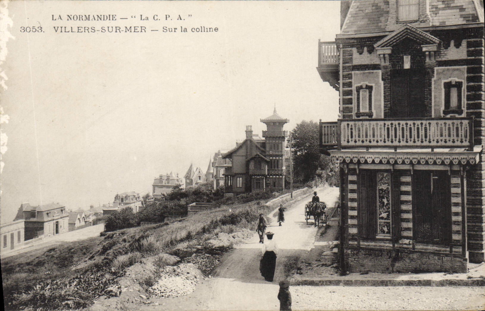 Villers-sur-Mer — Sur la colline — La C.P.A. n°3053