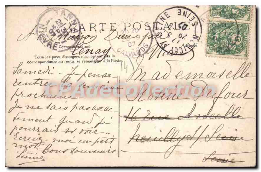 RANVILLE (Calvados) — Le Chemin des Monts — éditeur non identifié, n° 556 — Reverso