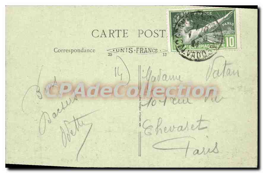 Grandcamp-les-Bains (Calvados) - La Rade — B. F. — n°4 — Verso