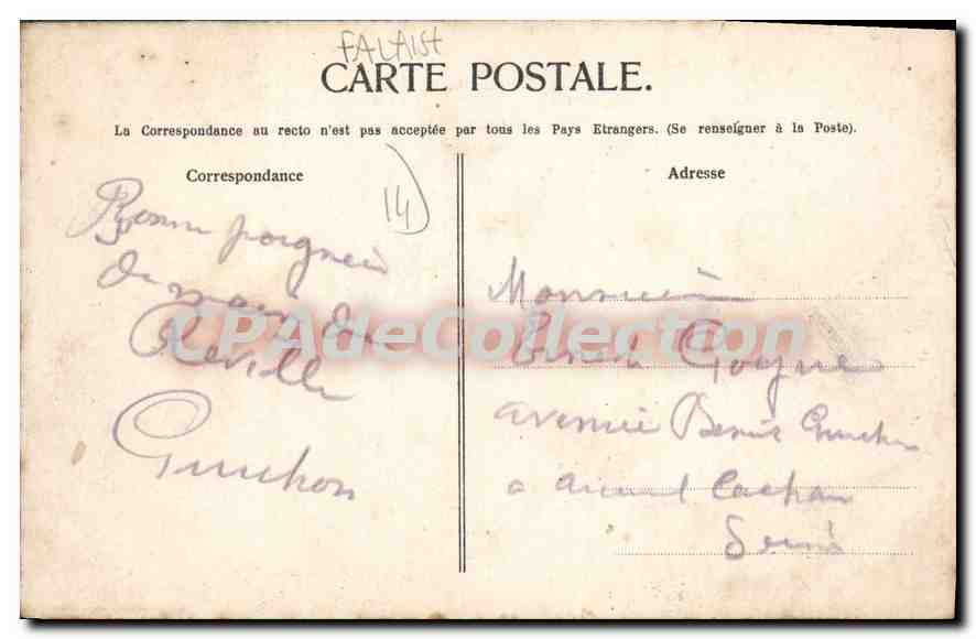 Le Gars de Falaise — Arrêté de Monsieur le Maire — éditeur Galab — n°4 — Back
