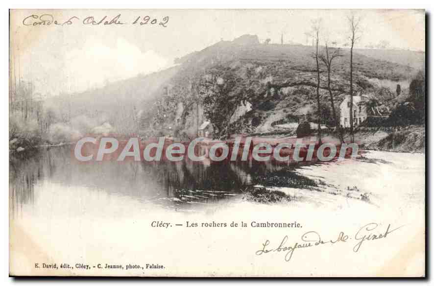 CPA Clecy Les Rochers De La Cambronnerie