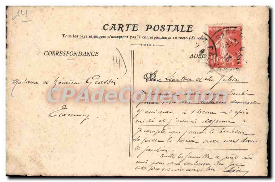 Schloss Fontaine-Henry — Bezirk Caen (Calvados) — Sammlung E. Pasquis, Fotograf, Laigle (Orne) - Nr. 465 — Rückseite