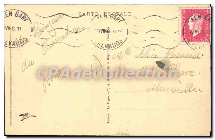 CPA La Suisse Normande L'Orne A Thury Harcourt — Rückseite