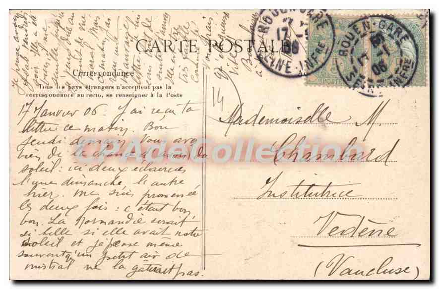 Norman Types — L.C.P.A. Paris — Registriertes Modell — Rückseite
