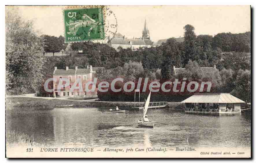 Die pittoreske Orne — Deutschland, nahe Caen (Calvados) — Bourbillion — Cliché Destiné — Caen