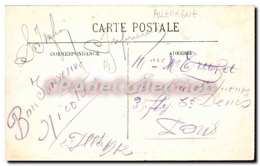 Die pittoreske Orne — Deutschland, nahe Caen (Calvados) — Bourbillion — Cliché Destiné — Caen — Rückseite