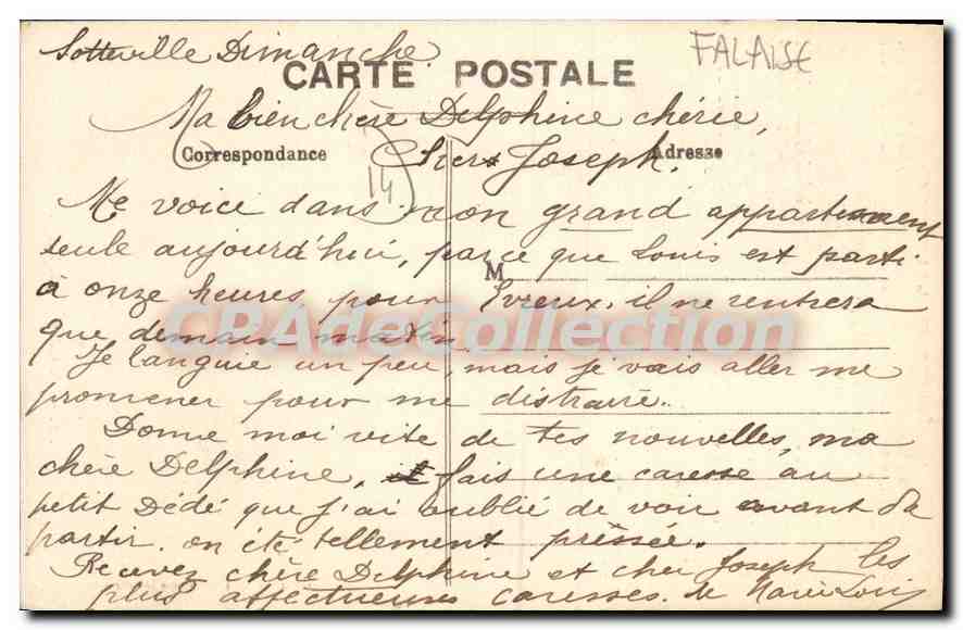Der Mann von Falaise — Legende der Laterne — Camille Jannet, n°19 — Rückseite