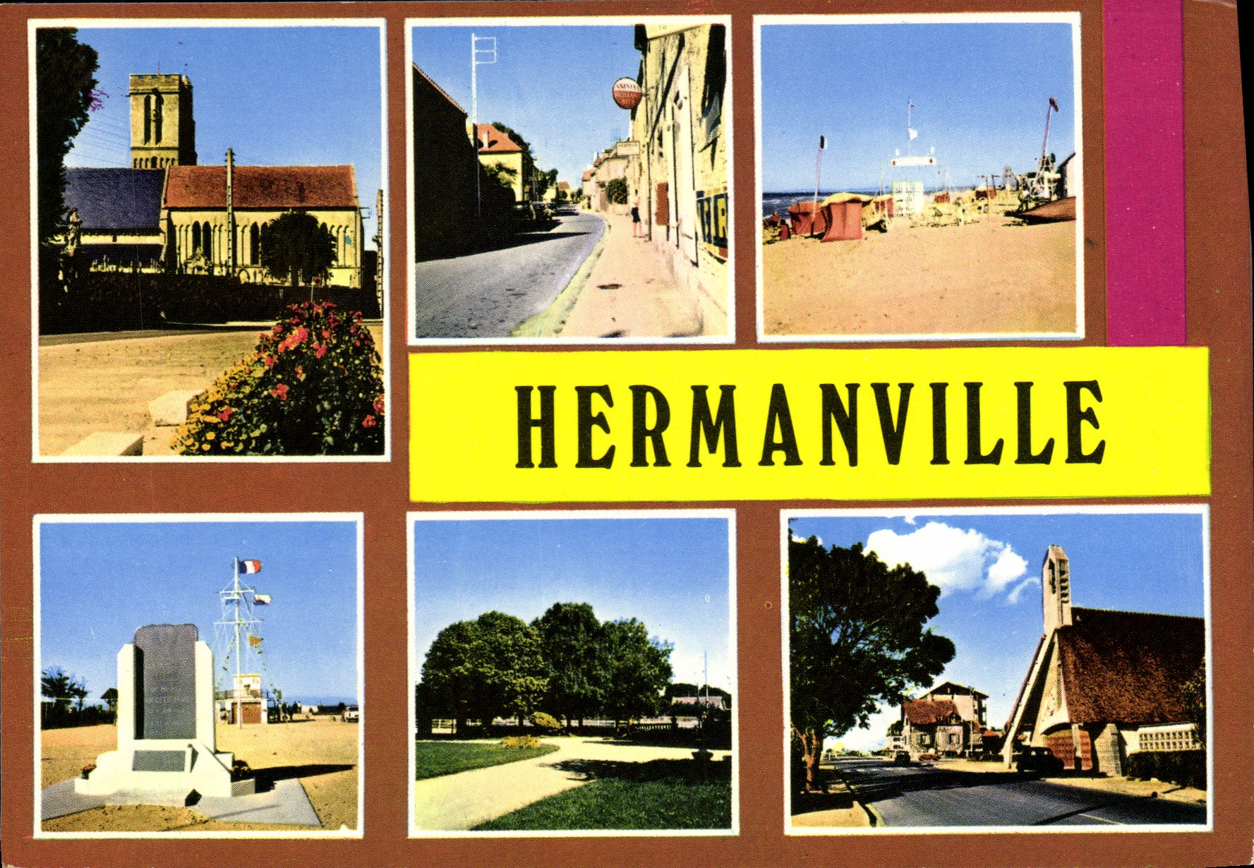 Hermanville — vue panoramique — Éditions Normandie - Recto