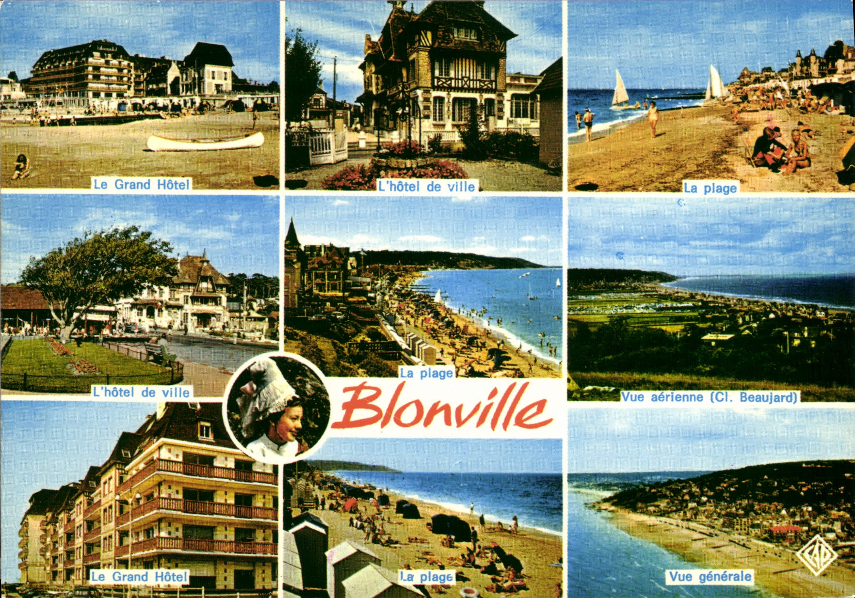 Blonville — Vue panoramique avec hôtels et plage — Éditeur Panazol, n° 1670