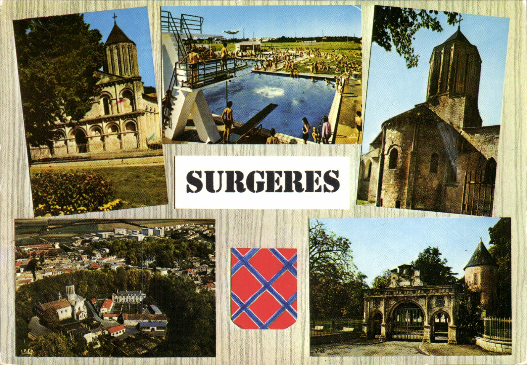 CPSM Surgeres Eglise Notre Dame La Piscine