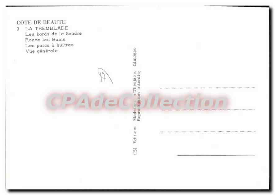 CPSM La Tremblade Les Bords De La Seudre parcs à huitres — Back