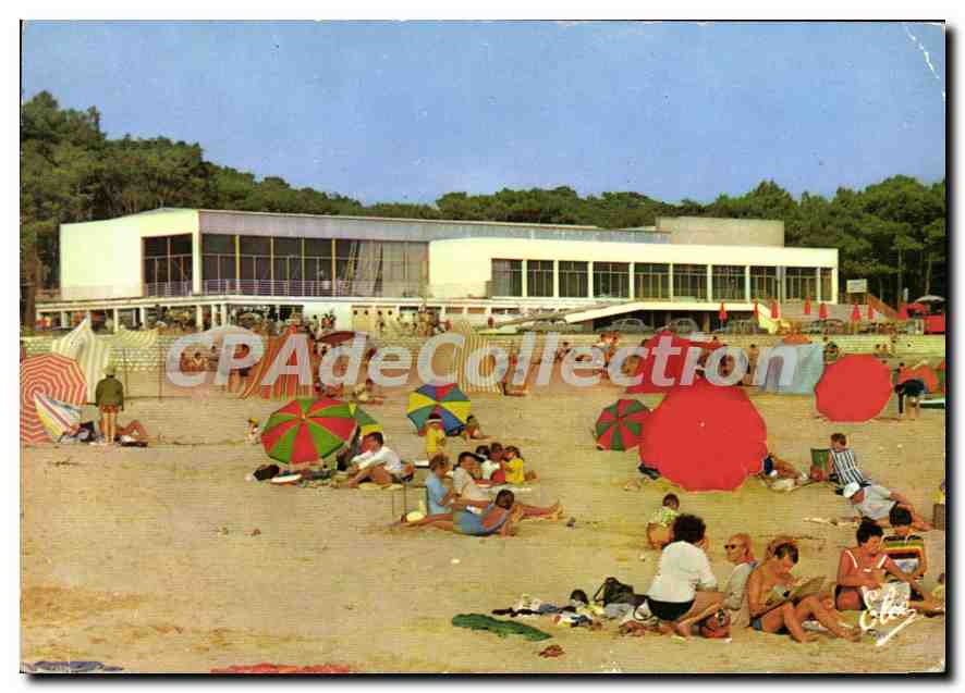 Plage de St-Georges-de-Déon — vue du bâtiment de la Chaloupe Naturelle — éditeur CPAdéCollection