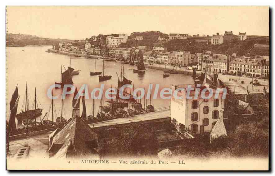 CPA Audierne Vue Generale Du Port
