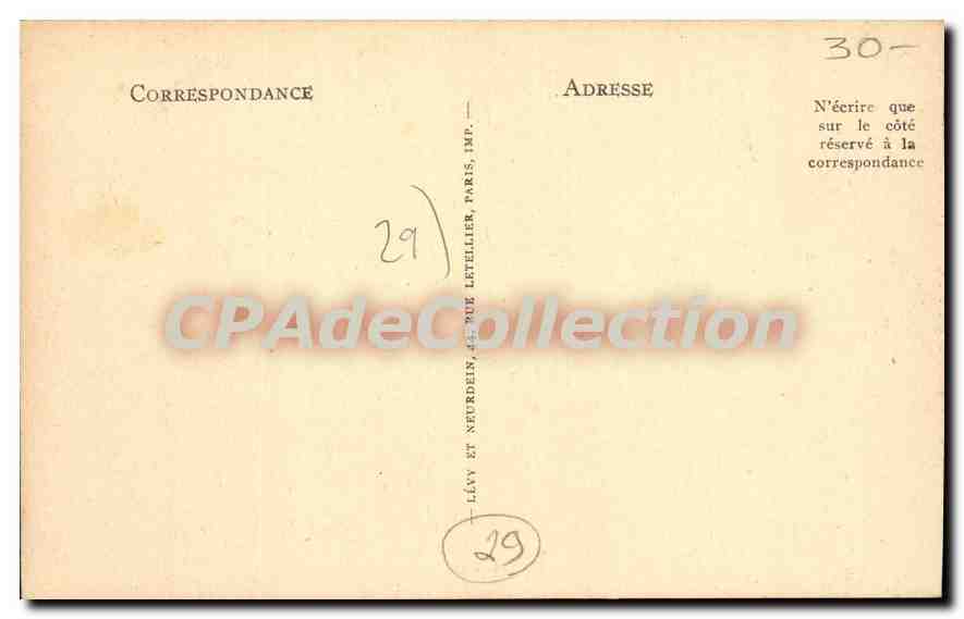 CPA Audierne Vue Generale Du Port — Rückseite