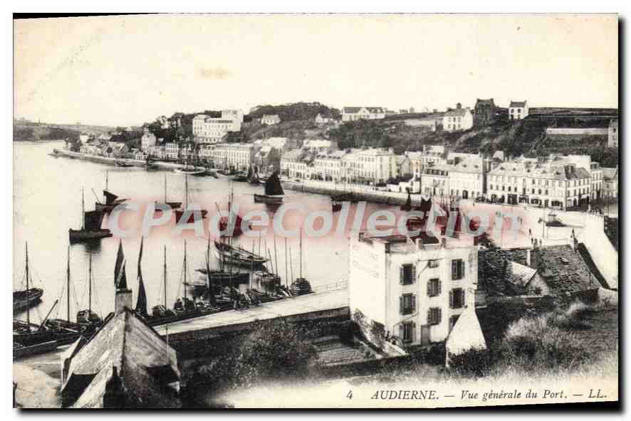 CPA Audierne Vue Generale Du Port