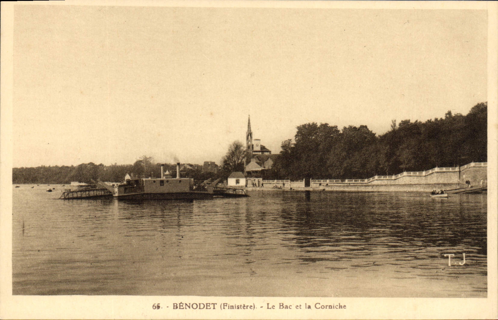 CPA Benodet Le Bac Et La Corniche