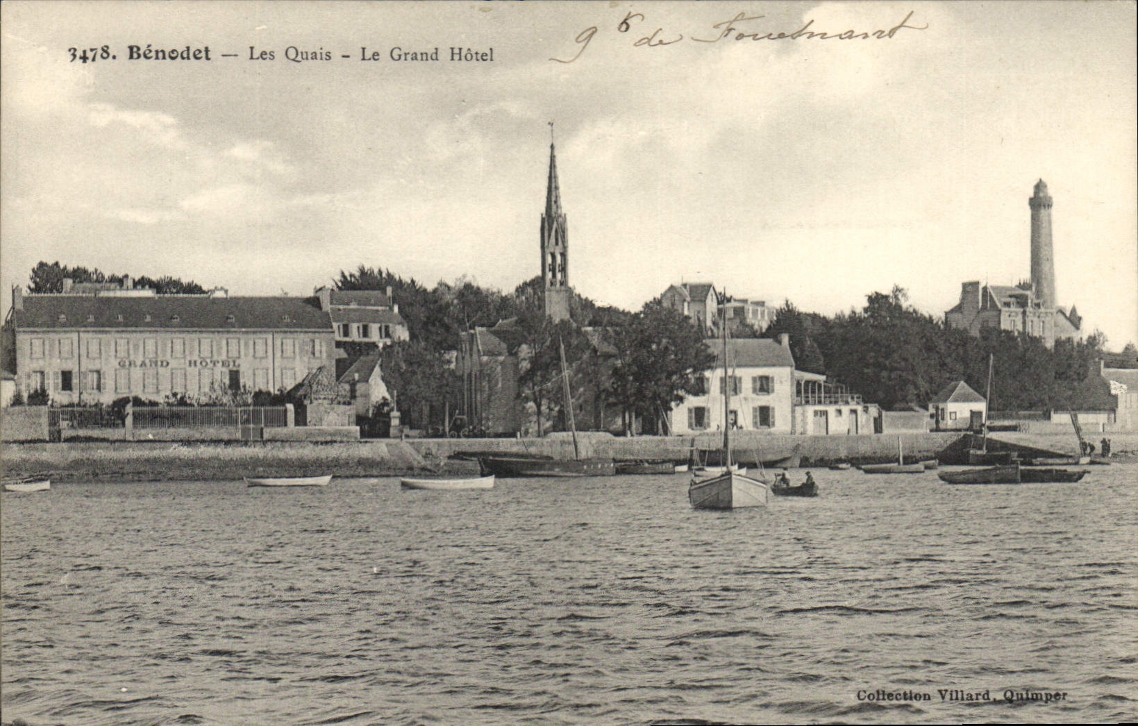 CPA Benodet Les Quais Le Grand Hotel