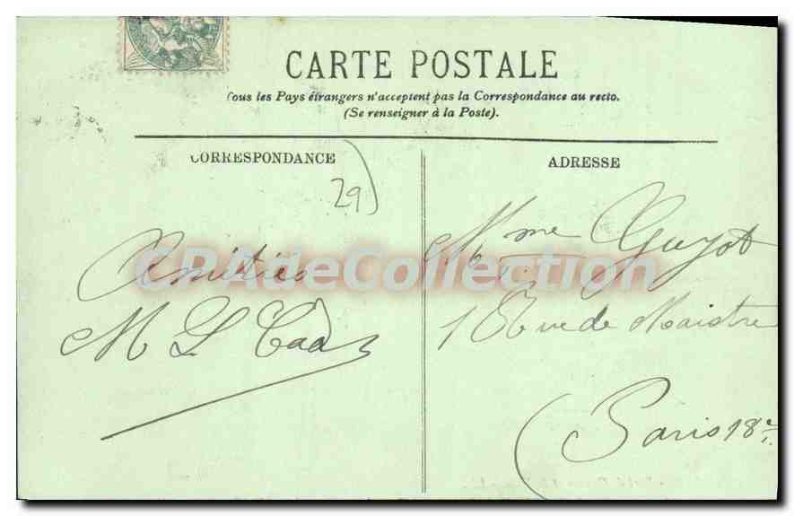 CPA Brest Port De Guerre Et La Ville — Rückseite