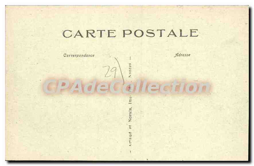 CPA Brest Rue De La Mairie A Gauche Place De La Tour D'Auvergne — Rückseite