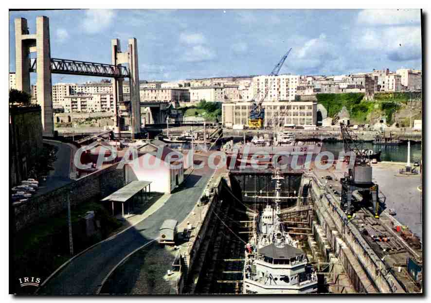 CPSM Brest L'Arsenal Et Le Pont De Recouvrance
