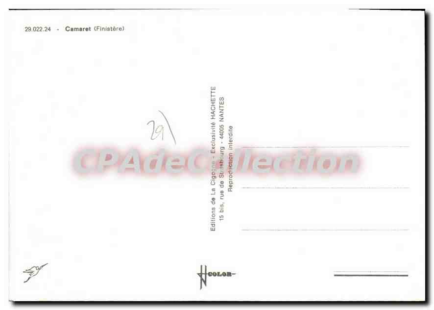 CPSM Camaret Sur Mer — Rückseite