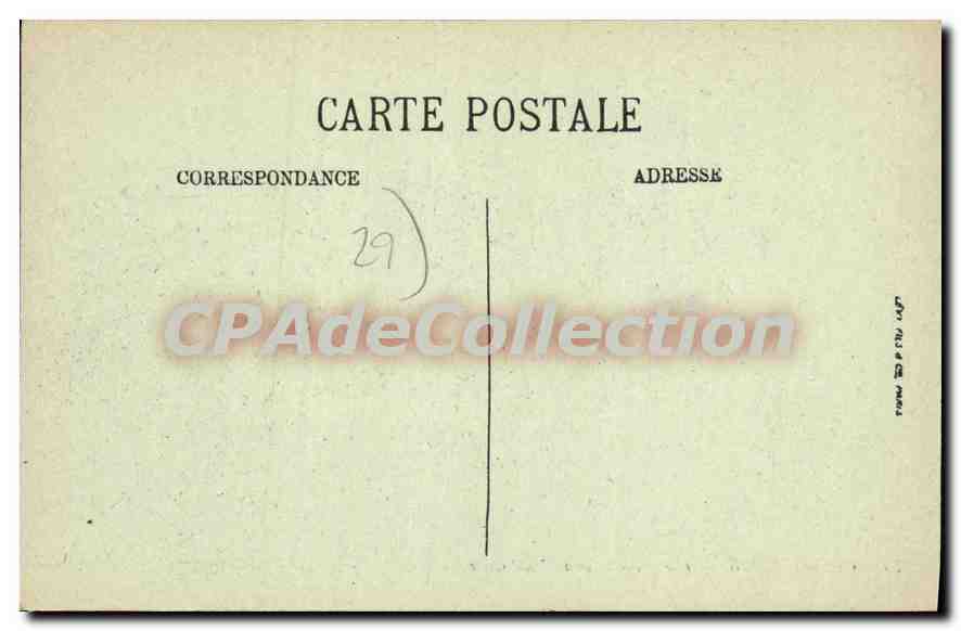 CPA Concarneau Vue Generale De La Ville Close — Rückseite