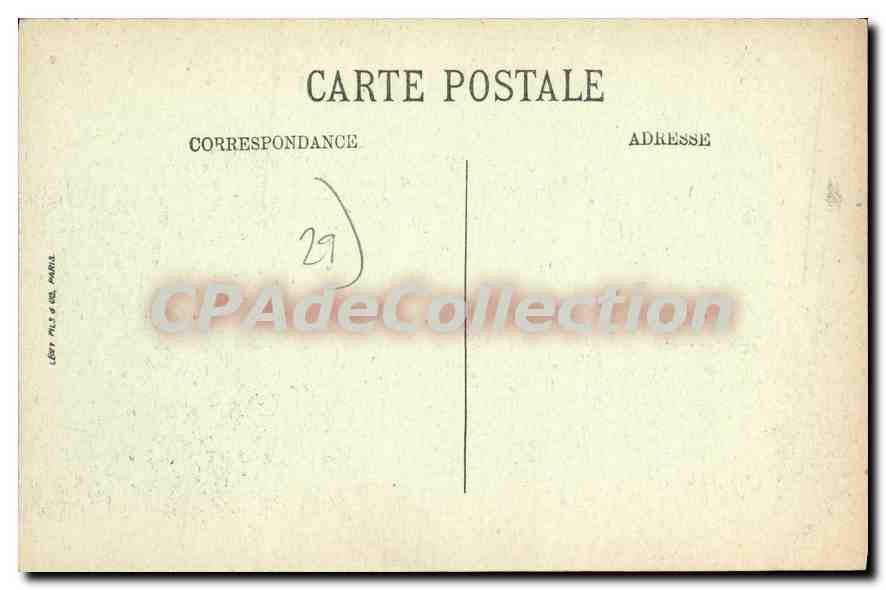 CPA Concarneau Vue Prise Du Passage — Verso