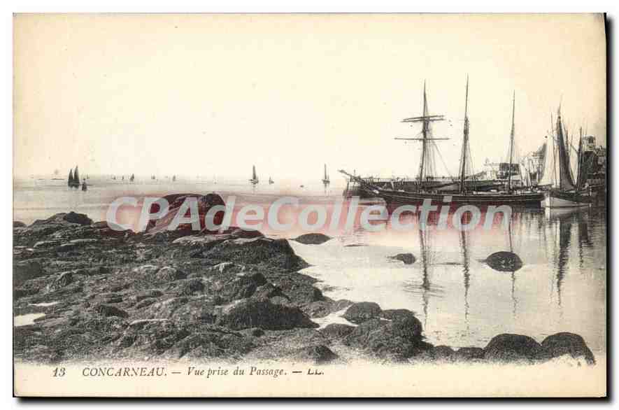 CPA Concarneau Vue Prise Du Passage