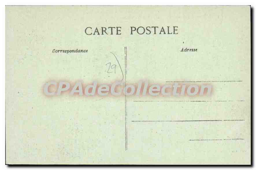 CPA Concarneau Le Quai De La Criee Et Coat-Pin — Rückseite