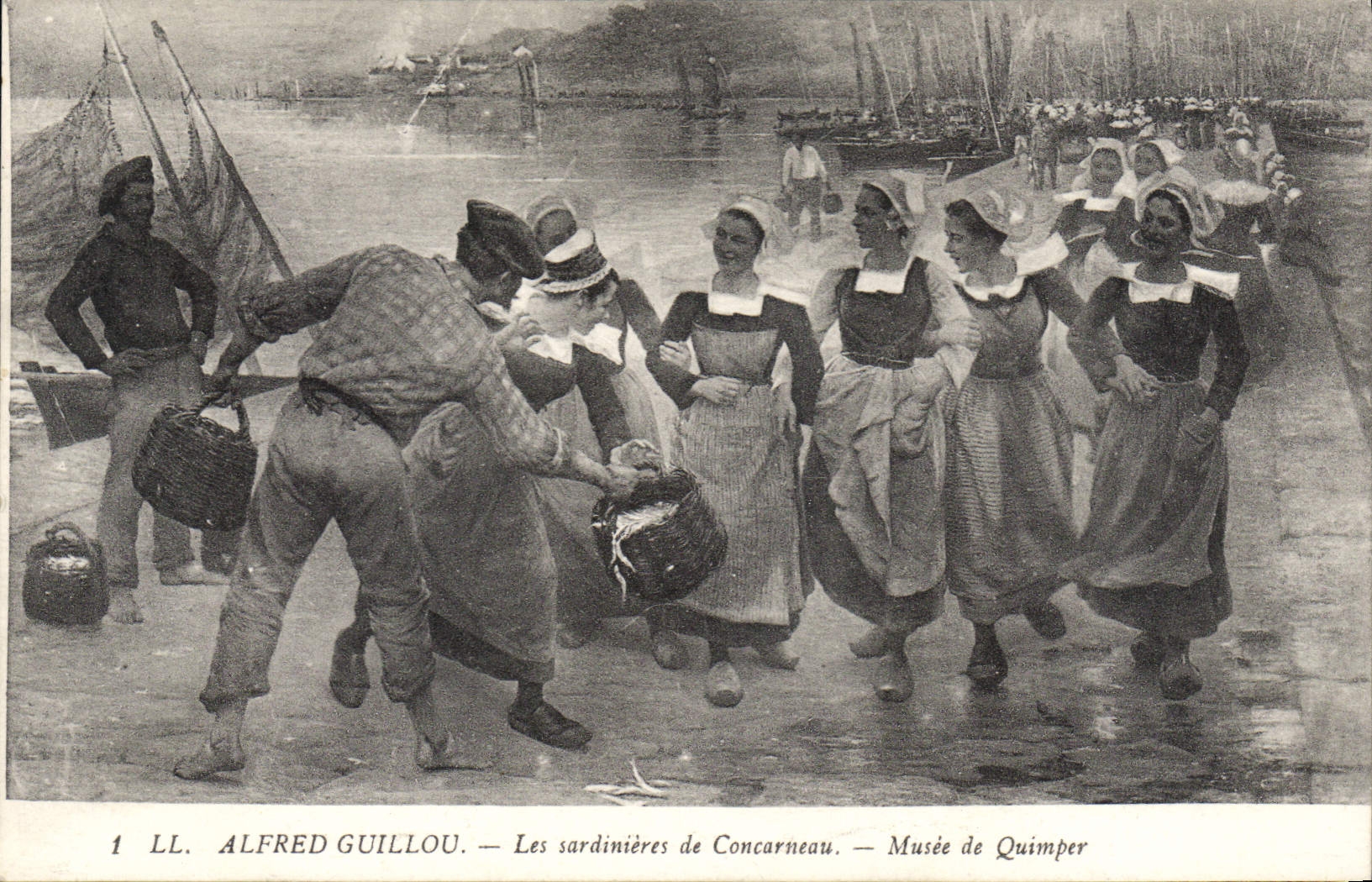 CPA Alfred Guillou Les Sardinieres De Concarneau Musee De Quimper