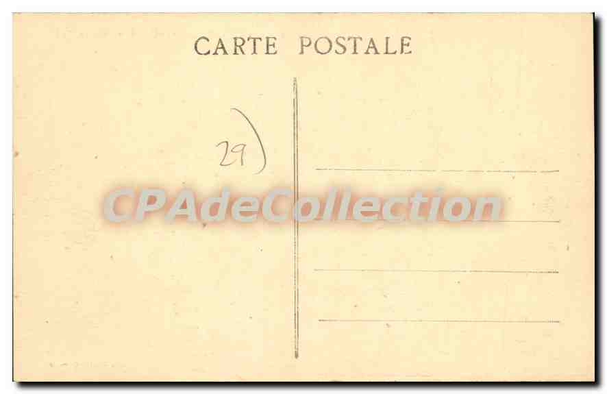 CPA Concarneau Thonniers Au Port — Rückseite
