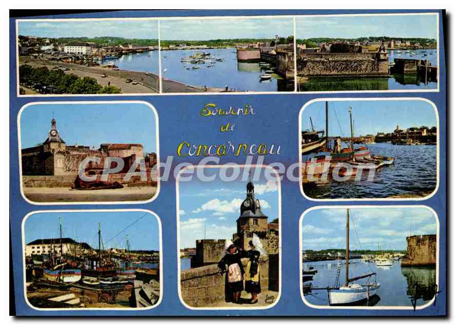 CPSM Concarneau La Ville Close Et Le Port