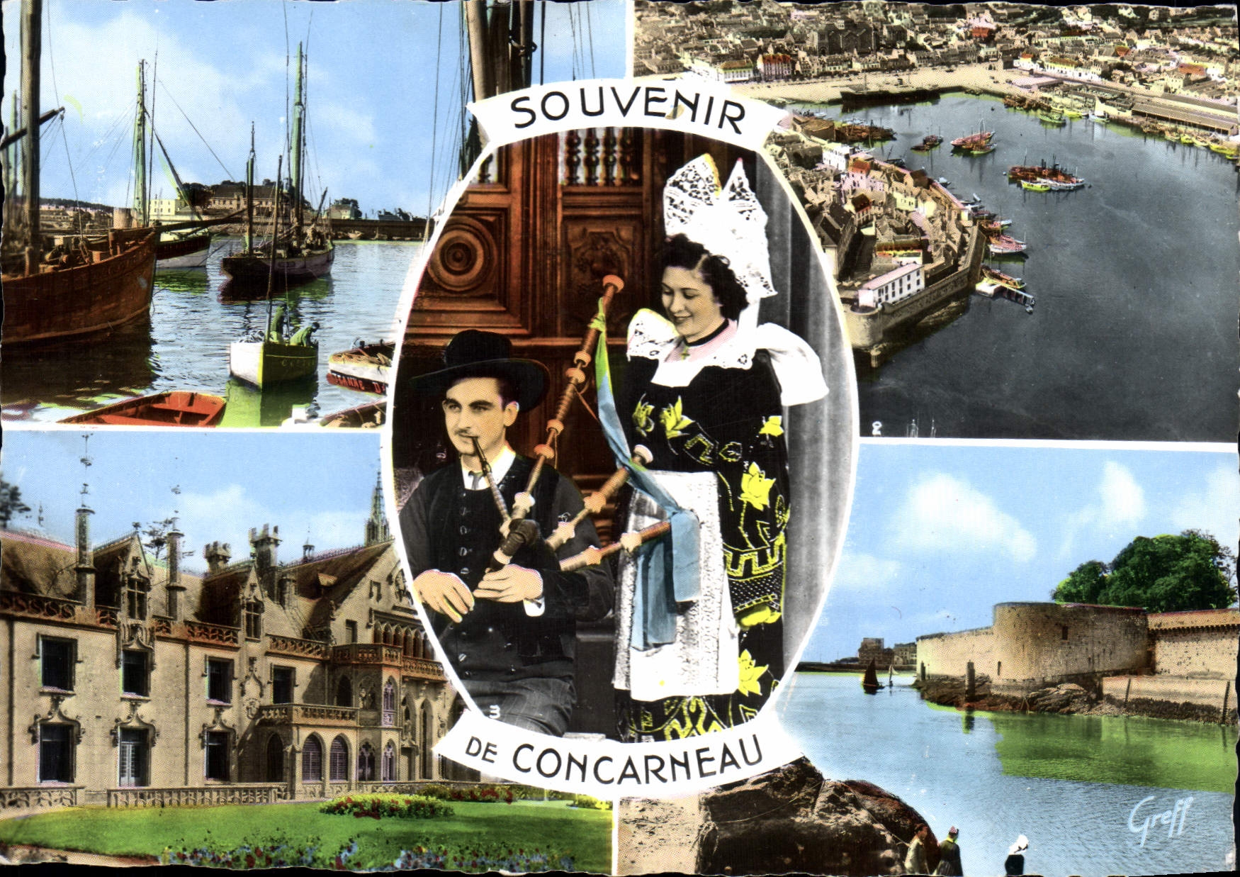 CPSM Concarneau La Sortie Du Port château de Kériolet