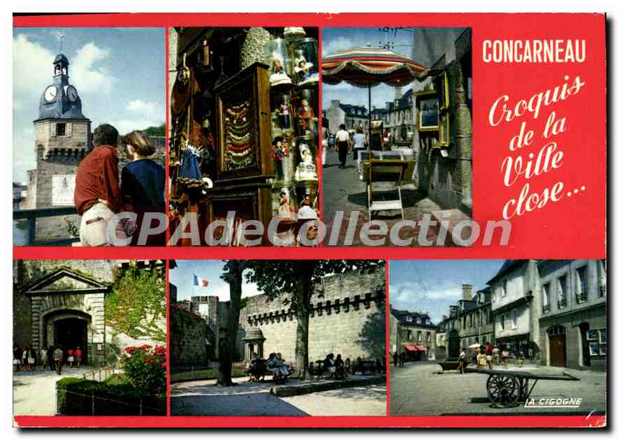 CPSM Concarneau En Flanant Dans La Ville Close