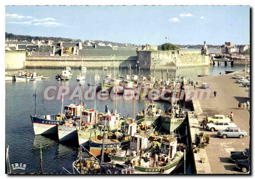 CPSM Concarneau Le Port Entree De La Ville Close