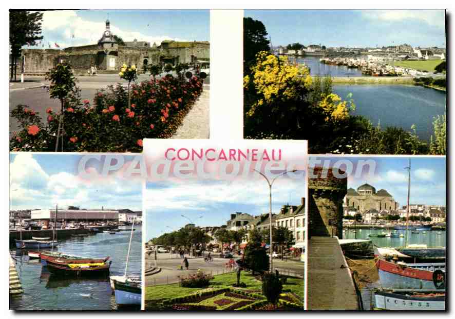 CPSM Concarneau La Ville Close Le Nouveau Port Pierre Guéguin
