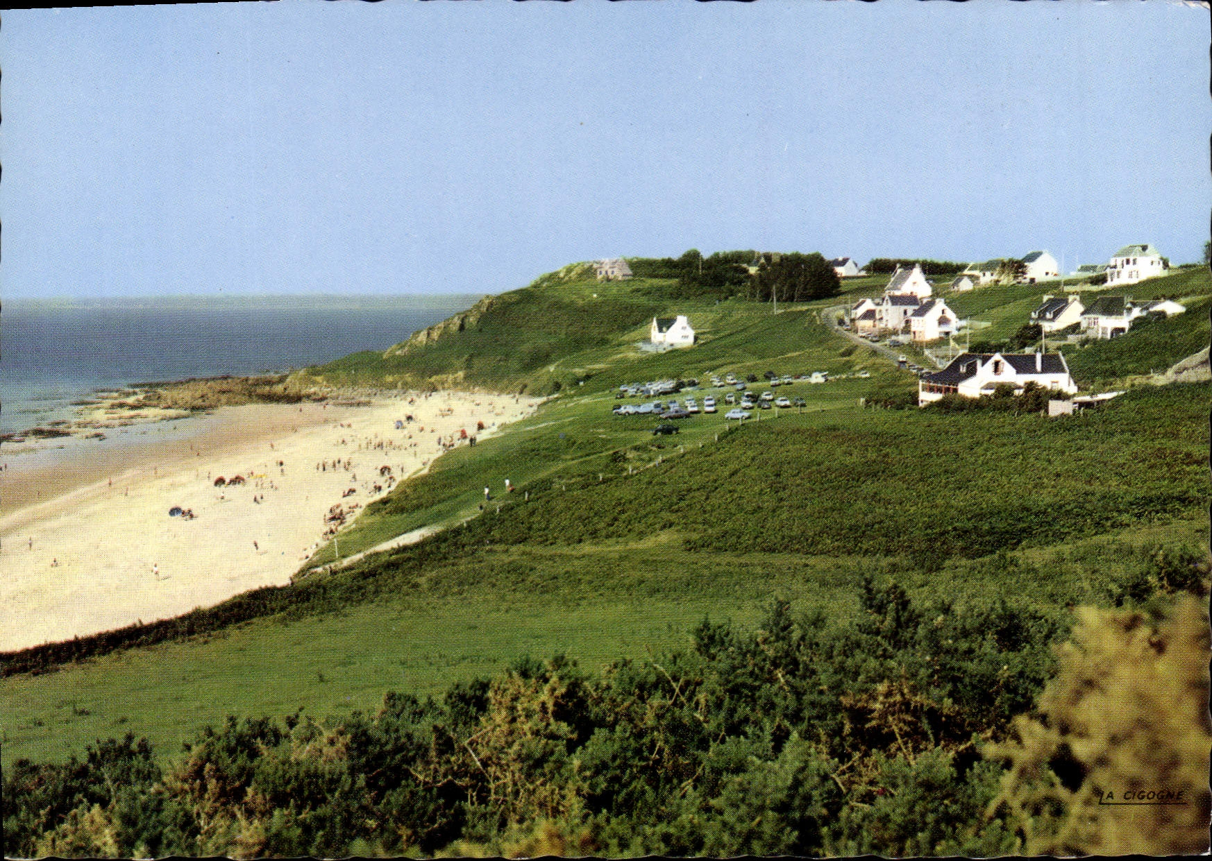 CPSM Locquirec La Plage Des Sables Blancs