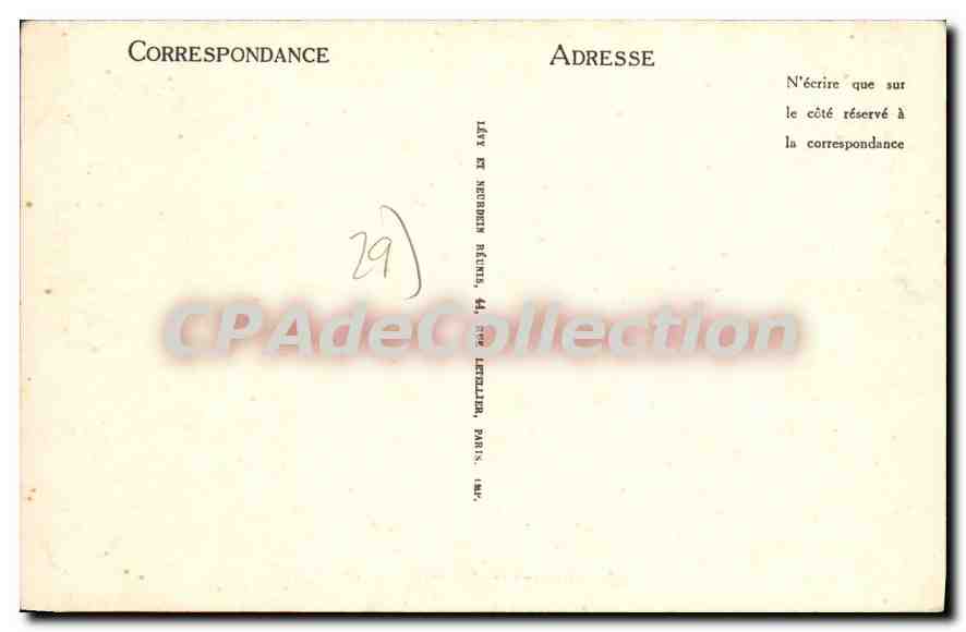 CPA Morlaix Place Cornic — Verso